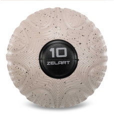 Слембол м'яч набивний для кросфіту та фітнесу Slam Ball Zelart FI-4905-10 10кг чорний