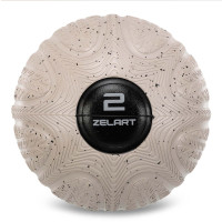 Слембол м'яч набивний для кросфіту та фітнесу Slam Ball Zelart FI-4905-2 2кг чорний