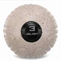 Слембол м'яч набивний для кросфіту та фітнесу Slam Ball Zelart FI-4905-3 3кг чорний