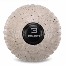 Слембол м'яч набивний для кросфіту та фітнесу Slam Ball Zelart FI-4905-3 3кг чорний