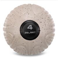 Слембол м'яч набивний для кросфіту та фітнесу Slam Ball Zelart FI-4905-4 4кг чорний
