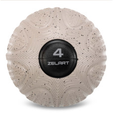 Слембол м'яч набивний для кросфіту та фітнесу Slam Ball Zelart FI-4905-4 4кг чорний