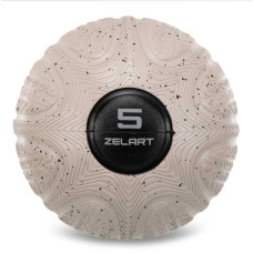 Слембол м'яч набивний для кросфіту та фітнесу Slam Ball Zelart FI-4905-5 5кг чорний