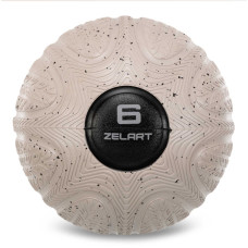 Слембол м'яч набивний для кросфіту та фітнесу Slam Ball Zelart FI-4905-6 6кг чорний