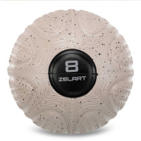 Слембол м'яч набивний для кросфіту та фітнесу Slam Ball Zelart FI-4905-8 8кг чорний