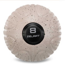 Слембол м'яч набивний для кросфіту та фітнесу Slam Ball Zelart FI-4905-8 8кг чорний