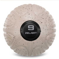 Слембол м'яч набивний для кросфіту та фітнесу Slam Ball Zelart FI-4905-9 9кг чорний