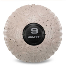 Слембол м'яч набивний для кросфіту та фітнесу Slam Ball Zelart FI-4905-9 9кг чорний