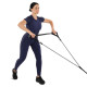 Палка гімнастична з еспандерами та кріпленням на двері DOOR GYM SET PRO-SUPRA FI-501A l-74-125см чорний-сірий