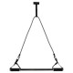 Палка гімнастична з еспандерами та кріпленням на двері DOOR GYM SET PRO-SUPRA FI-501A l-74-125см чорний-сірий