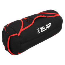 Сендбег мішок обтяжувач для функціонального тренінгу Sandbag без наповнювача Zelart FI-5028 чорний-червоний