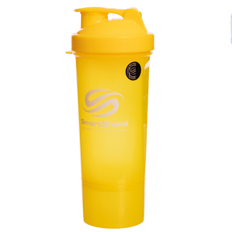 Шейкер для спортивного харчування з відсіком для протеїну SMART SHAKER SLIM FI-5054 400+100мл кольори в асортименті