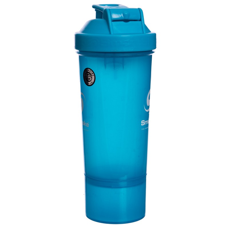Шейкер для спортивного харчування з відсіком для протеїну SMART SHAKER SLIM FI-5054 400+100мл кольори в асортименті