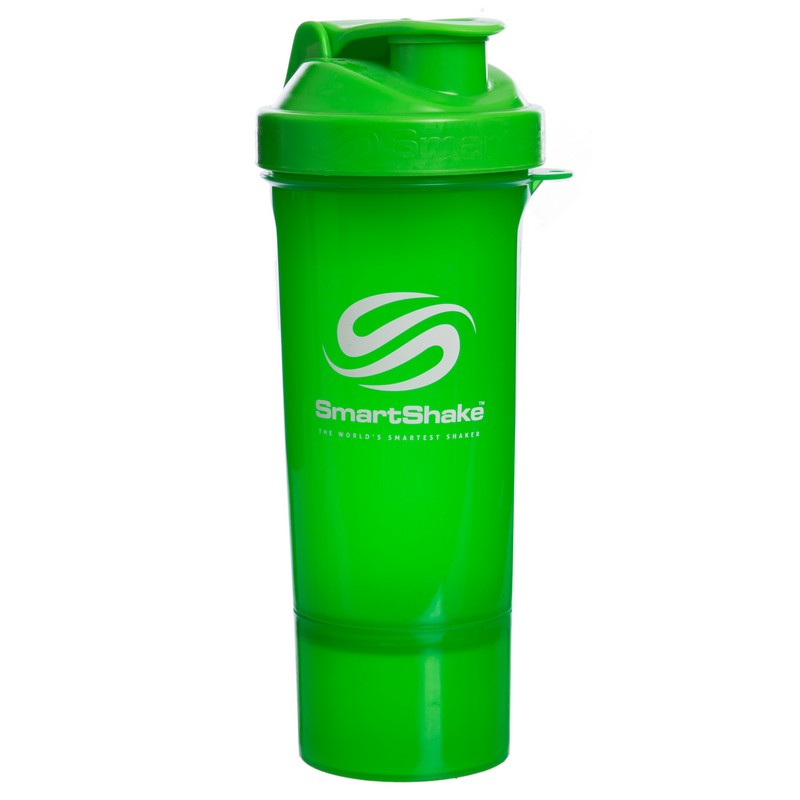 Шейкер для спортивного харчування з відсіком для протеїну SMART SHAKER SLIM FI-5054 400+100мл кольори в асортименті