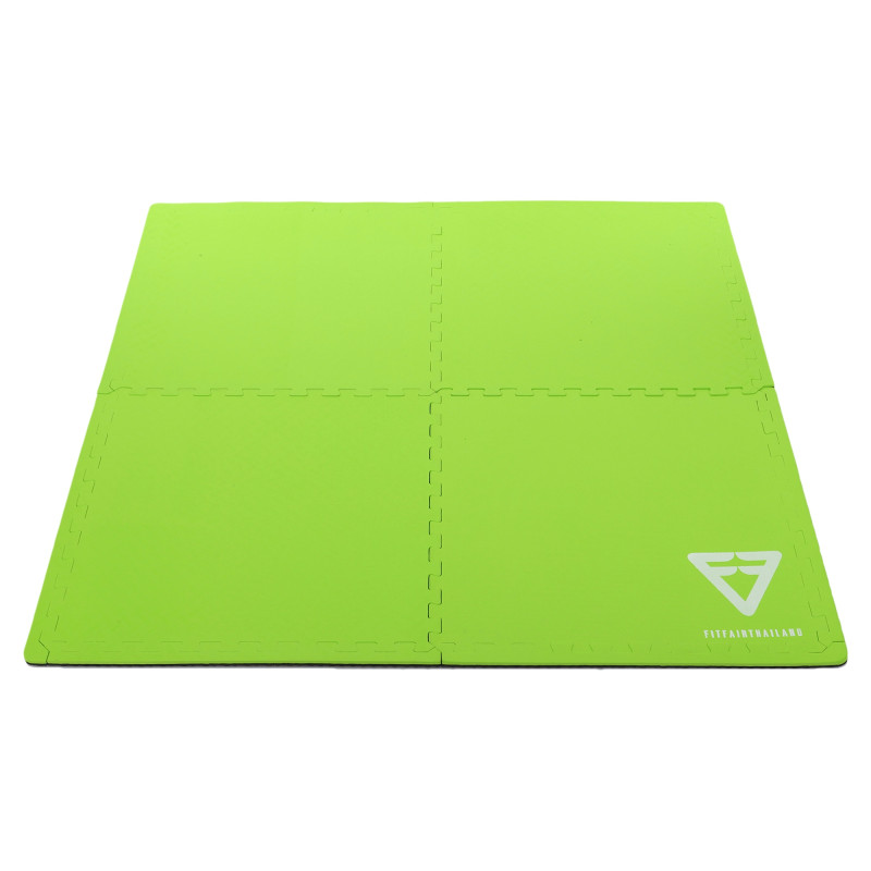 Килимок-пазл мат спортивний для фітнесу та спортінвентарю GYM MAT FI-5115 Zelart 4деталі 62х62х1,2см в наборі чорний
