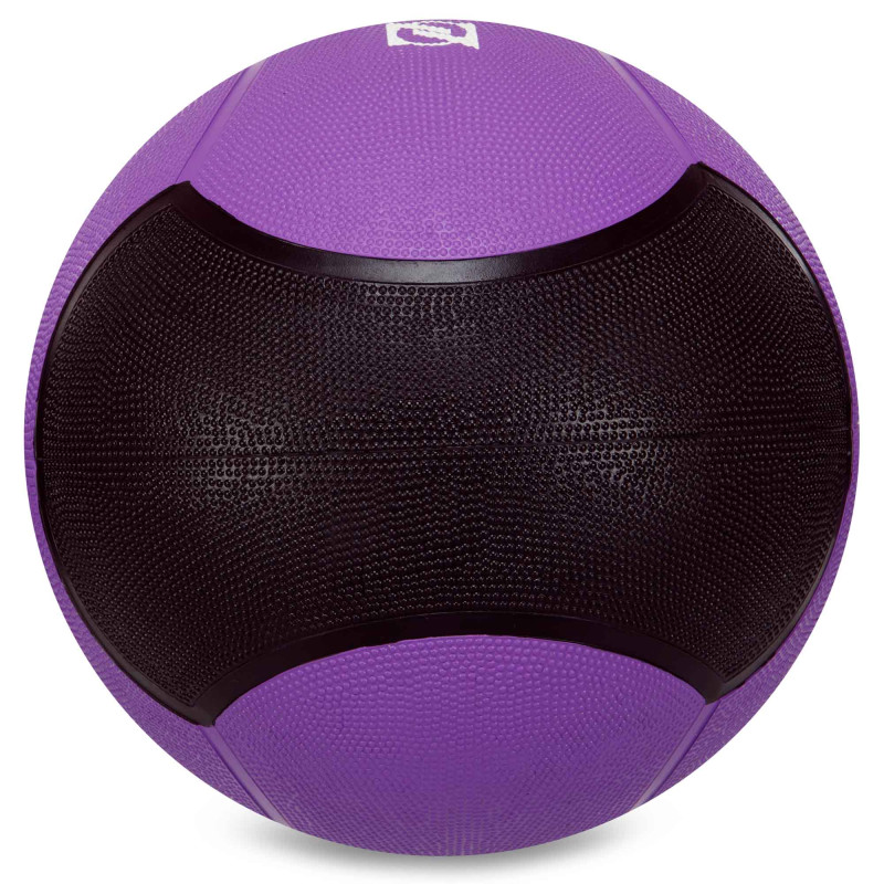 Медбол м'яч медичний Medicine Ball Zelart FI-5121-10 10кг фіолетовий-чорний