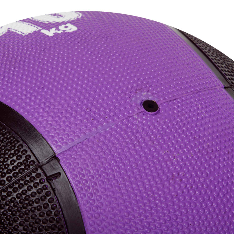 Медбол м'яч медичний Medicine Ball Zelart FI-5121-10 10кг фіолетовий-чорний