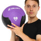 Медбол м'яч медичний Medicine Ball Zelart FI-5121-10 10кг фіолетовий-чорний