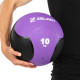 Медбол м'яч медичний Medicine Ball Zelart FI-5121-10 10кг фіолетовий-чорний