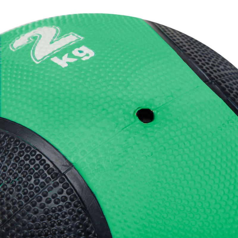 Медбол м'яч медичний Medicine Ball Zelart FI-5121-2 2кг зелений-чорний