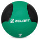 Медбол м'яч медичний Medicine Ball Zelart FI-5121-7 7кг зелений-чорний