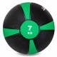Медбол м'яч медичний Medicine Ball Zelart FI-5122-7 7кг сірий-зелений