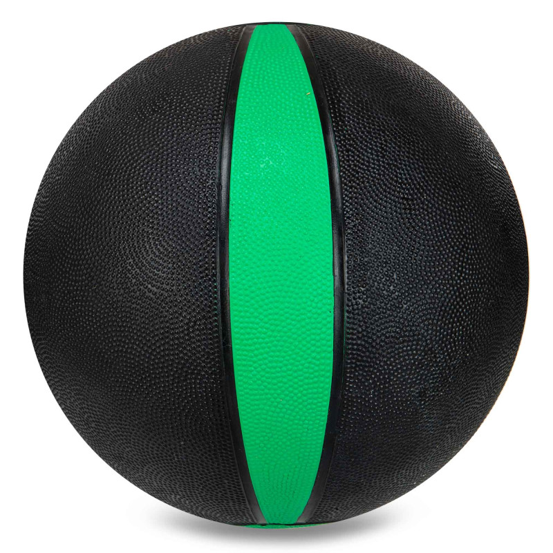 Медбол м'яч медичний Medicine Ball Zelart FI-5122-7 7кг сірий-зелений