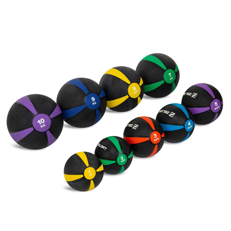 Медбол м'яч медичний Medicine Ball Zelart FI-5122-7 7кг сірий-зелений