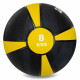 Медбол м'яч медичний Medicine Ball Zelart FI-5122-8 8кг сірий-помаранчевий