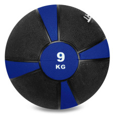 Медбол м'яч медичний Medicine Ball Zelart FI-5122-9 9кг сірий-синій