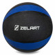 Медбол м'яч медичний Medicine Ball Zelart FI-5122-9 9кг сірий-синій