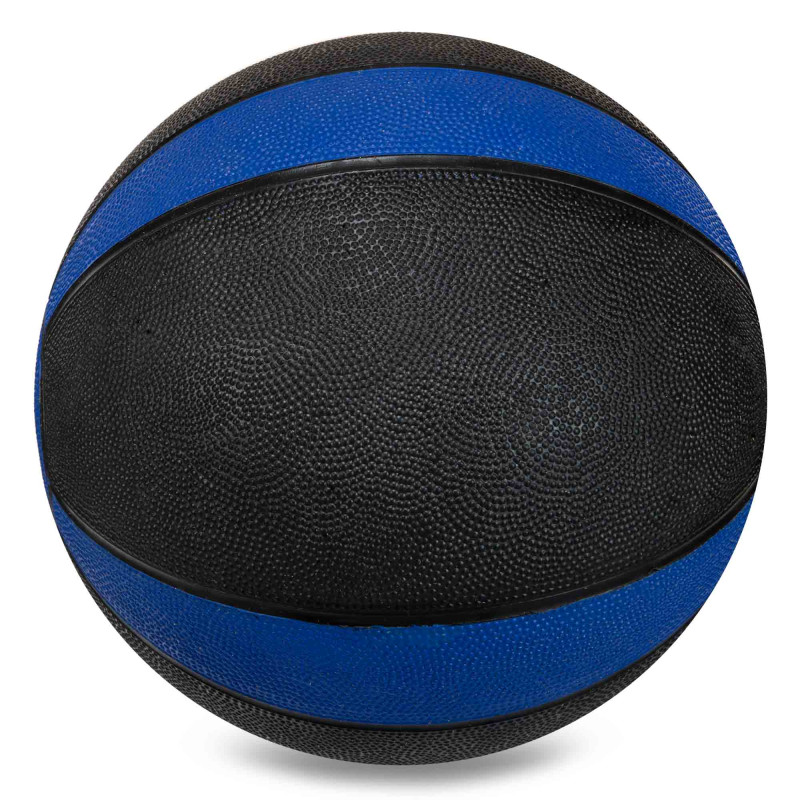 Медбол м'яч медичний Medicine Ball Zelart FI-5122-9 9кг сірий-синій