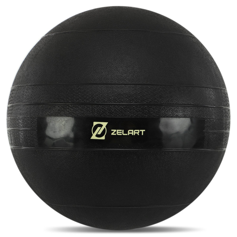 Слэмбол мяч набивной для кроссфита и фитнеса Slam Ball Record FI-5165-12 12кг чорний