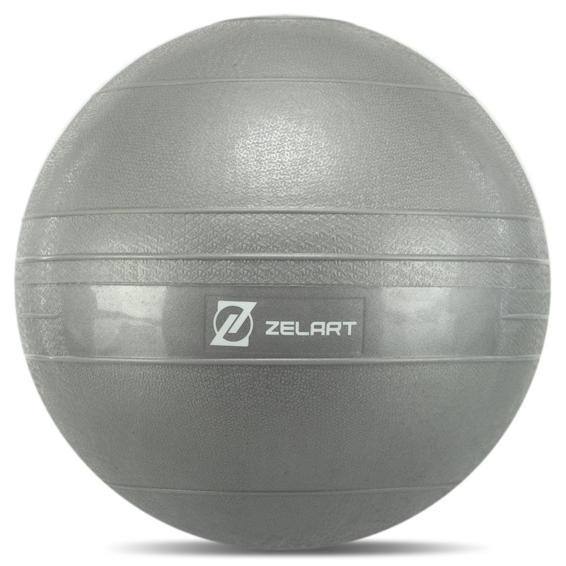 Слэмбол мяч набивной для кроссфита и фитнеса Slam Ball Record FI-5165-8 8кг сірий