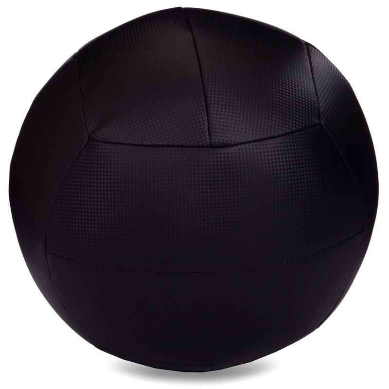 М'яч набивний медичний для кросфіту WALL BALL Zelart FI-5168-10 10кг чорний-синій