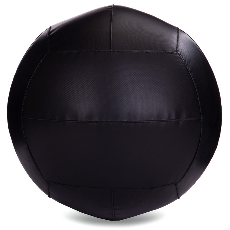 М'яч набивний медичний для кросфіту WALL BALL Zelart FI-5168-7 7кг чорний-помаранчевий