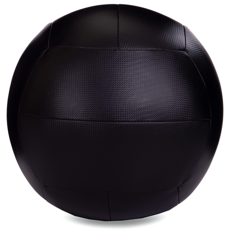 М'яч набивний медичний для кросфіту WALL BALL Zelart FI-5168-8 8кг чорний-зелений