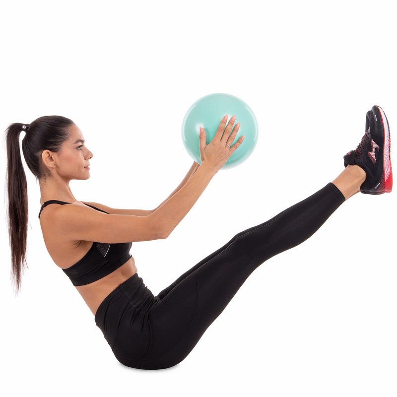 М'яч для пілатесу та йоги Pilates ball Mini Pastel Zelart FI-5220-20 20см м'ятний