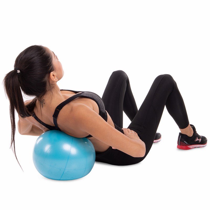 М'яч для пілатесу та йоги Pilates ball Mini Pastel Zelart FI-5220-25 25см бірюзовий