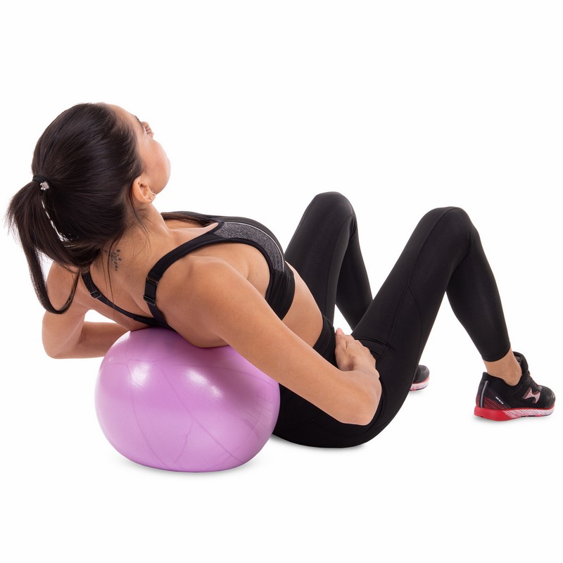 М'яч для пілатесу та йоги Pilates ball Mini Pastel Zelart FI-5220-30 30см бузковий