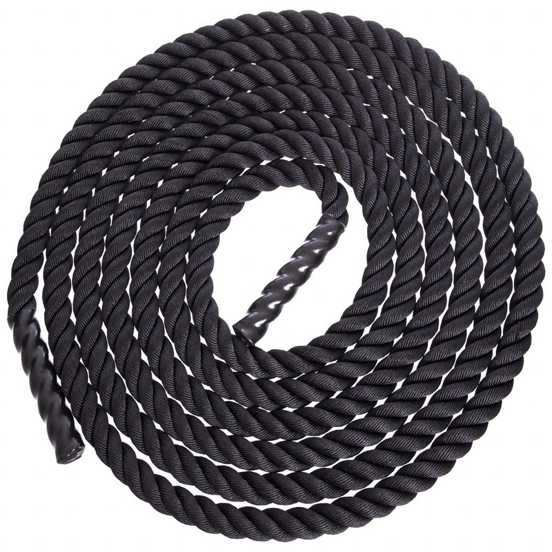 Канат для кросфіту Combat Battle Rope Zelart FI-5311-9 9м чорний