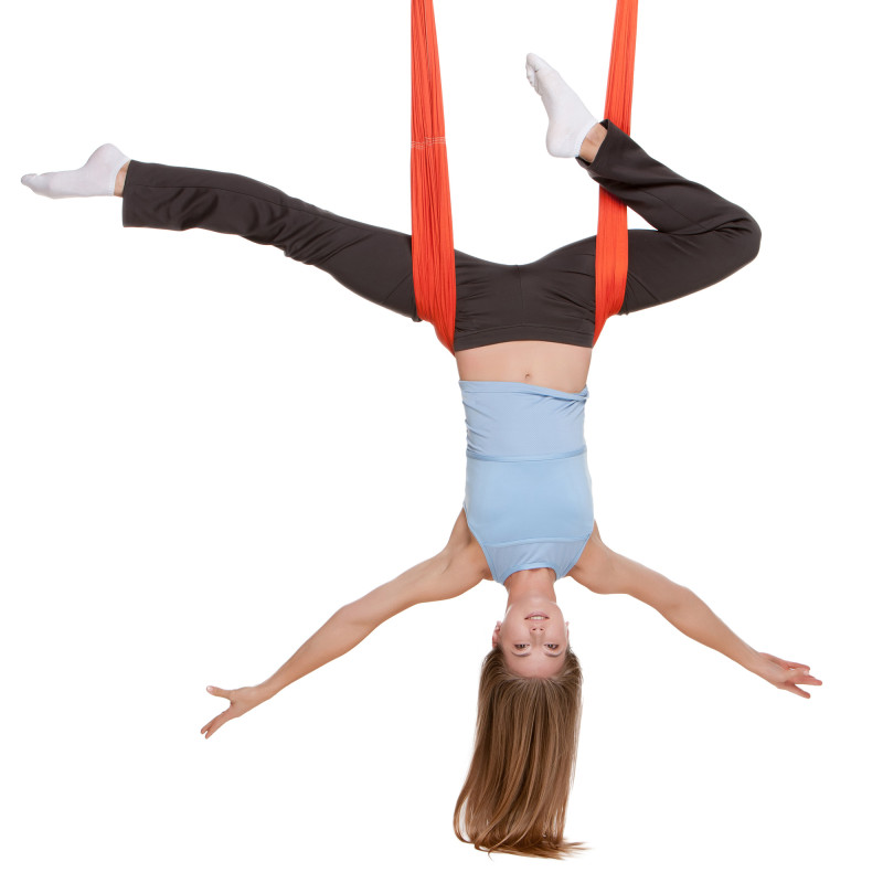 Гамак для йоги з ручками Antigravity Yoga SP-Planeta FI-5323 кольори в асортименті