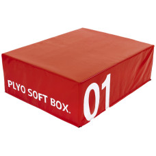 Бокс пліометричний тумба для кросфіту Пліобокс Soft plyometric box Zelart FI-5334-1 1шт 30см червоний