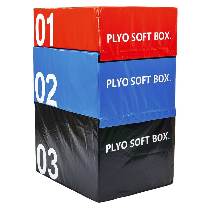 Бокс пліометричний тумба для кросфіту Пліобокс Soft plyometric box Zelart FI-5334-1 1шт 30см червоний