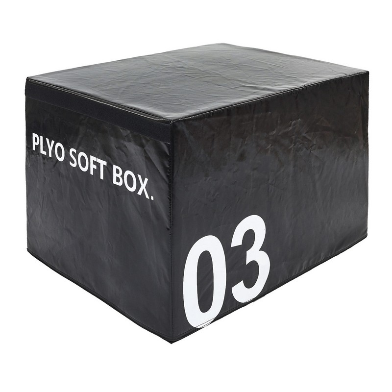 Бокс пліометричний тумба для кросфіту Пліобокс Soft plyometric box Zelart FI-5334-3 1шт 60см чорний