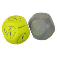 Кубики для тренувань кістки для фітнесу Sports Dice MDbuddy FI-5343 2штуки ø7,5см кольори в асортименті