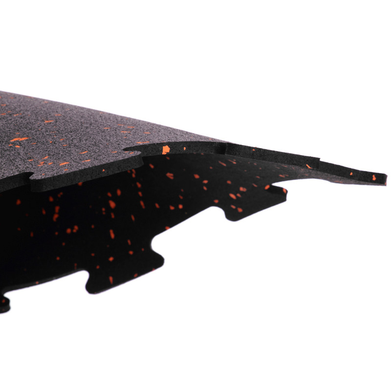 Модульне спортивне підлогове покриття мат-пазл Zelart FI-5348-1 1 шт 60x60x0,6см чорний