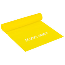 Стрічка еластична для фітнесу та йоги Zelart FI-5365-1 жовтий