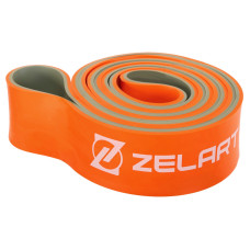 Гума петля для підтягувань та тренувань стрічка силова Zelart POWER LOOP FI-5439-5 400г помаранчевий