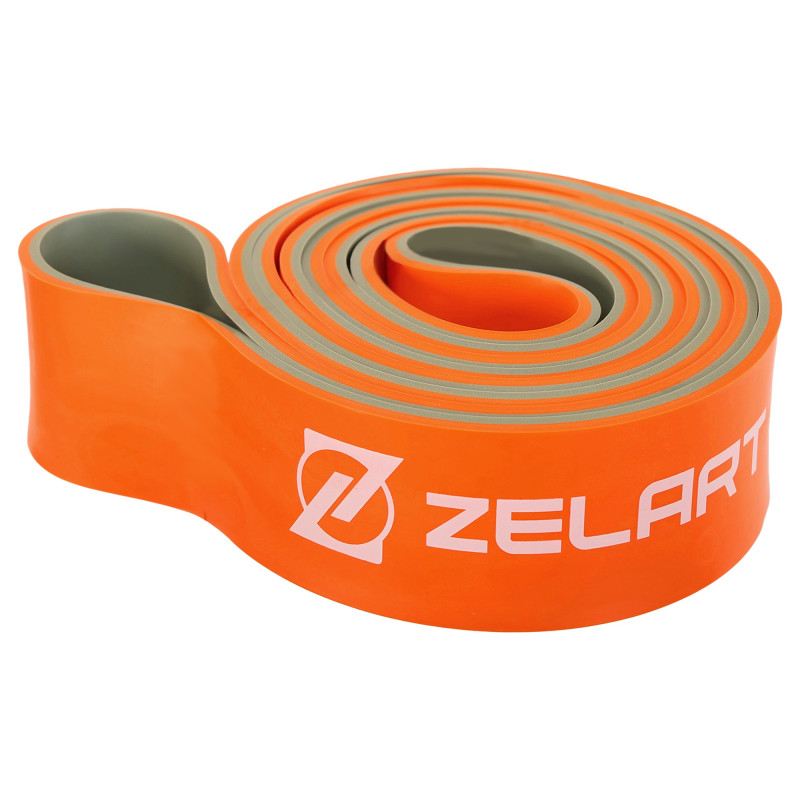 Гума петля для підтягувань та тренувань стрічка силова Zelart POWER LOOP FI-5439-5 400г помаранчевий